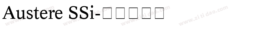 Austere SSi字体转换